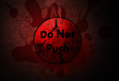 do, not, push, кнопка, красный, смерть, не влезай убьет, смерть, череп, черный