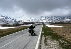 дорога, горы, мотоцикл