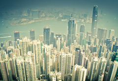 Гонконг, город, высота, небоскрёбы