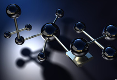 молекула, атом, отражение
