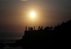 люди, закат, море, place, место, Bali