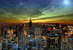 NYC, city, sky