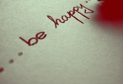 , be happy,  