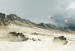 battlefield, танки, пустыня