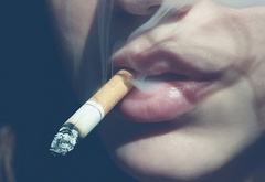 sexy, smoke, lips, cigarette, girl, fashion