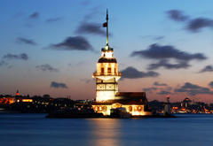 Istanbul, maiden, is, tower, see
