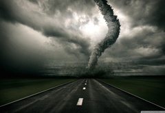 tornado, on a, way