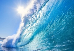 beautiful, summer, wave