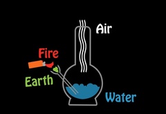 Вода, Земля, Огонь, Воздух, бонг