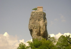 georgia, column of Katskhi, церковь, небо, грузия