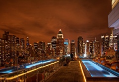 new york, city, lights