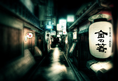 Япония, улица, фонари