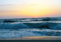 Море, волны, закат