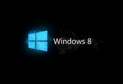 windows, логотип, огонь
