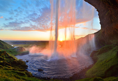 водопад,Исландия
